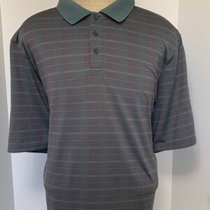 Under Armour Polo Shirt in Gray and Dark Green